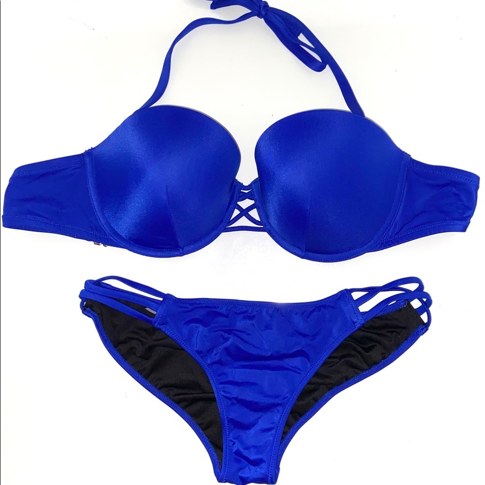 💙Victoria’s Secret Royal Blue Bikini Push-Up
